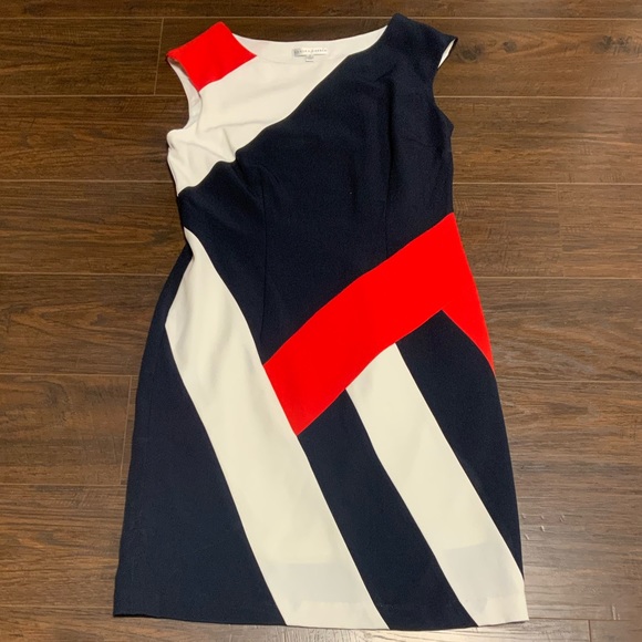 Sandra Darren Dresses & Skirts - SANDRA DARREN color block sheath dress side zipper
